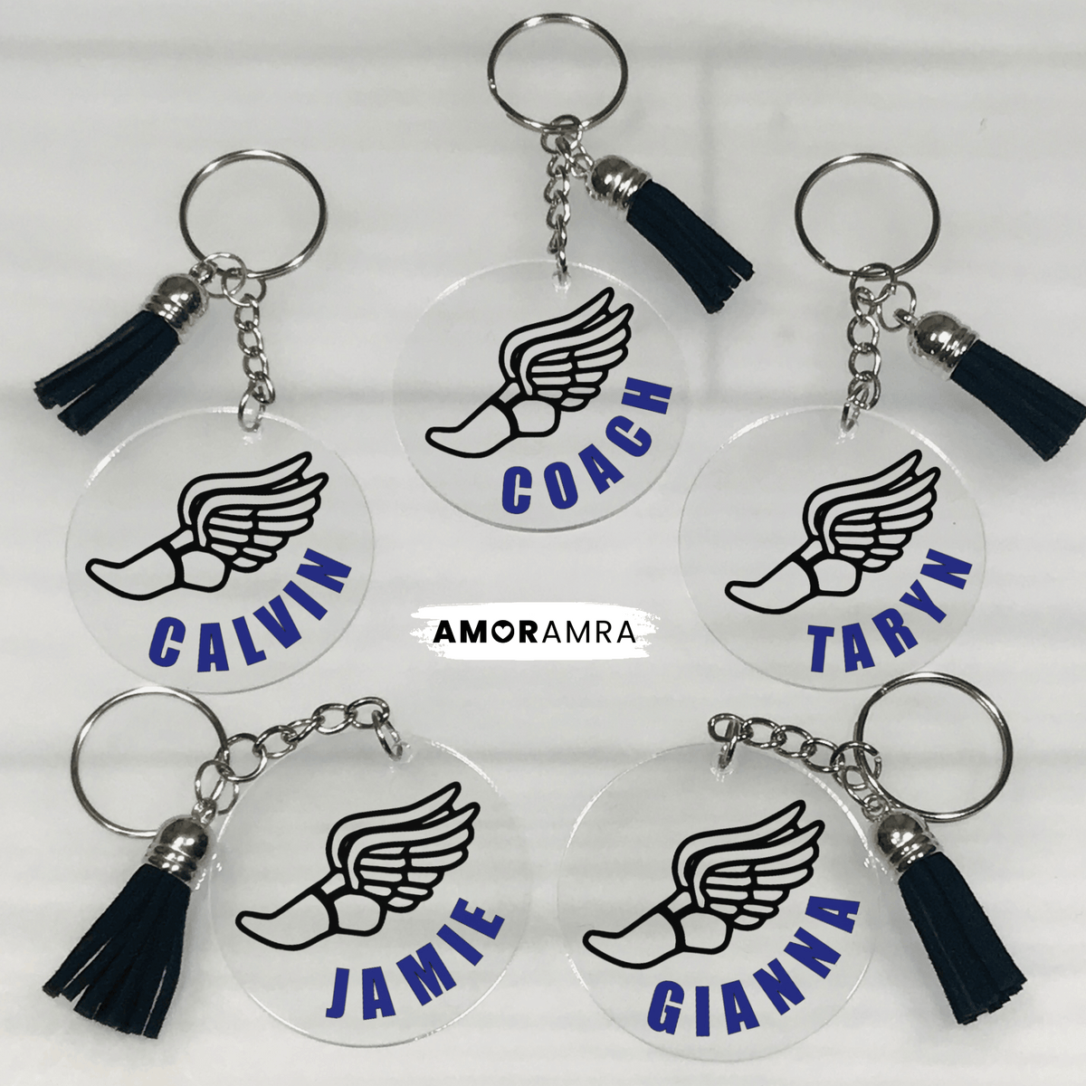 Personalized Track Keychain | XC Bag Tag