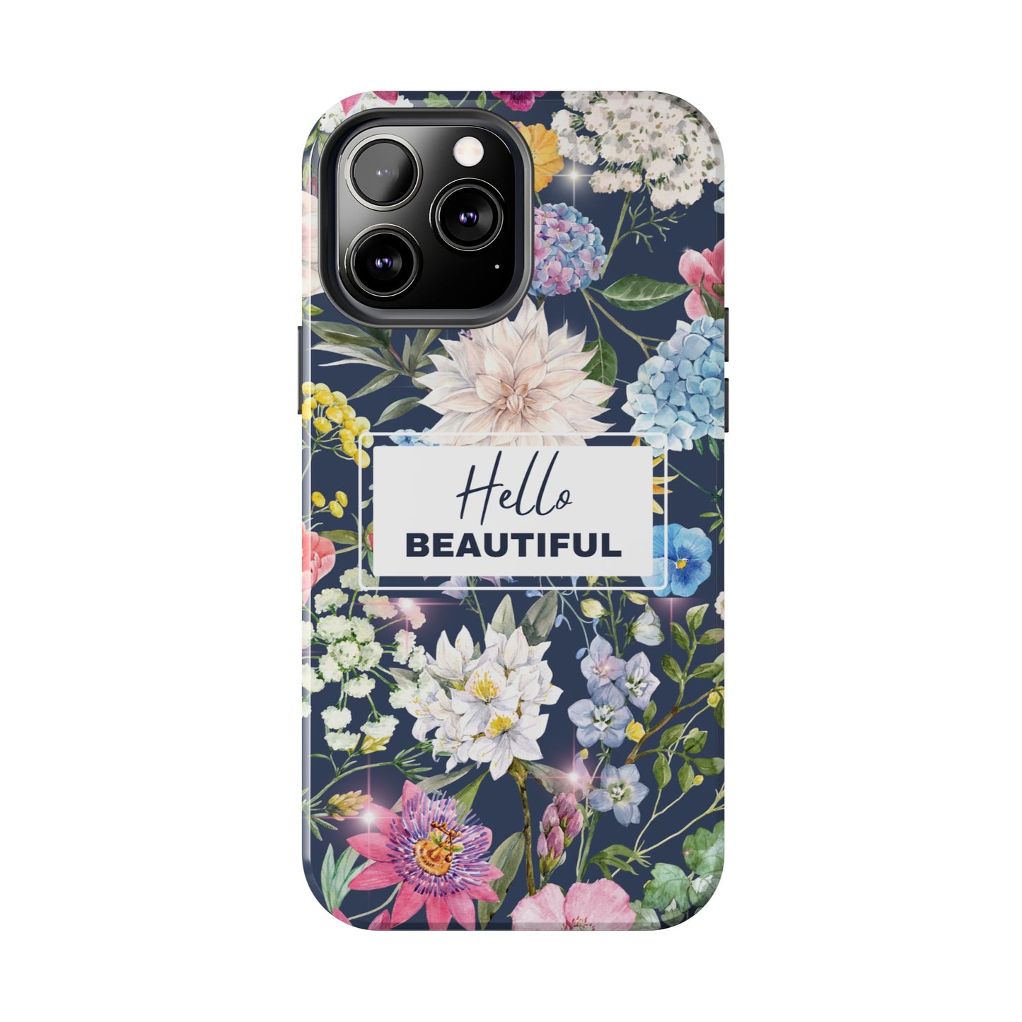 Floral Hello Beautiful iPhone Case