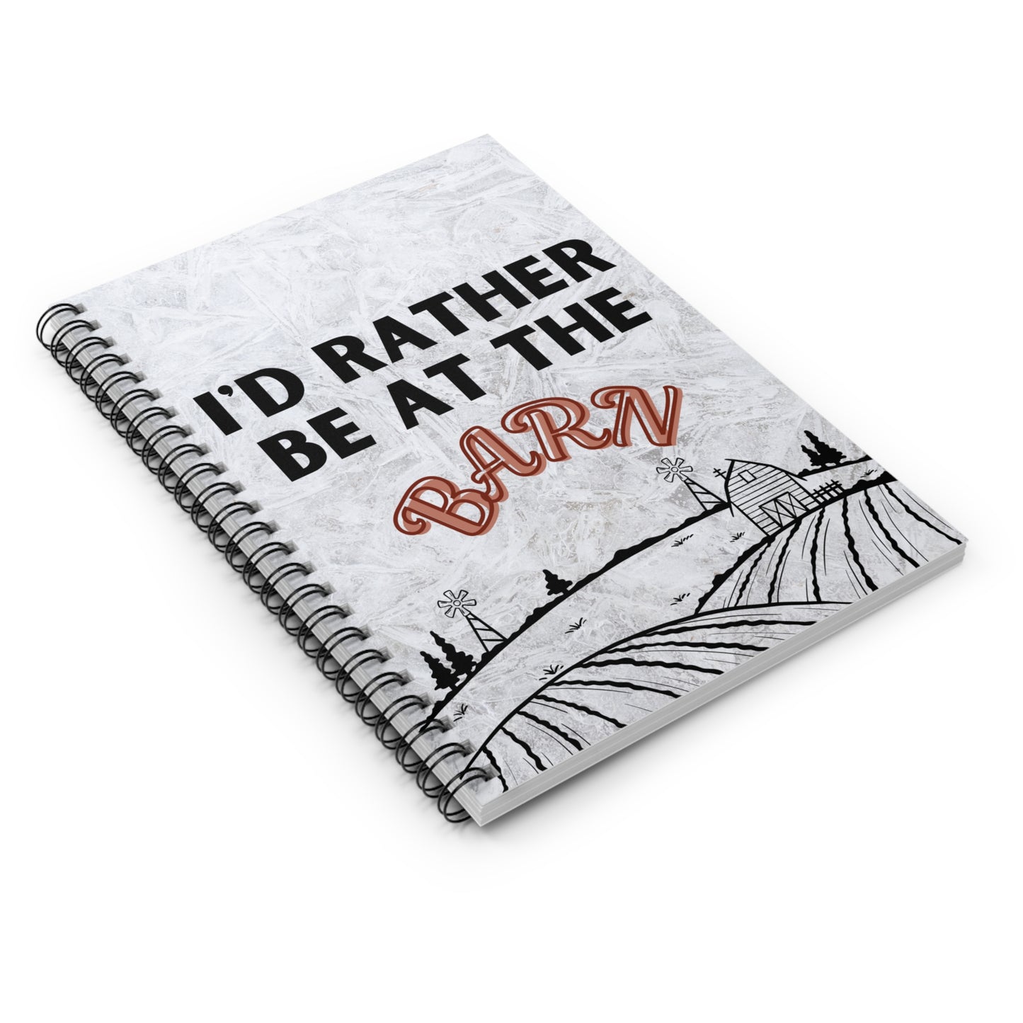 I'd Rather Be At The Barn Notebook - Amor Amra