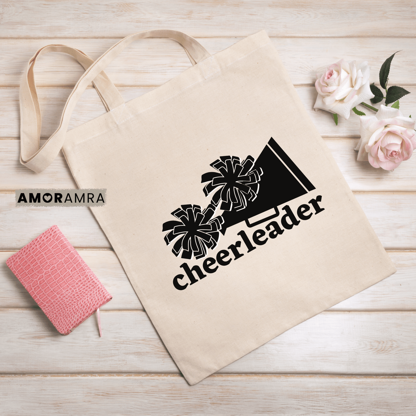 Cheer Tote | Cheerleader - Megaphone & Poms Bag - Amor Amra