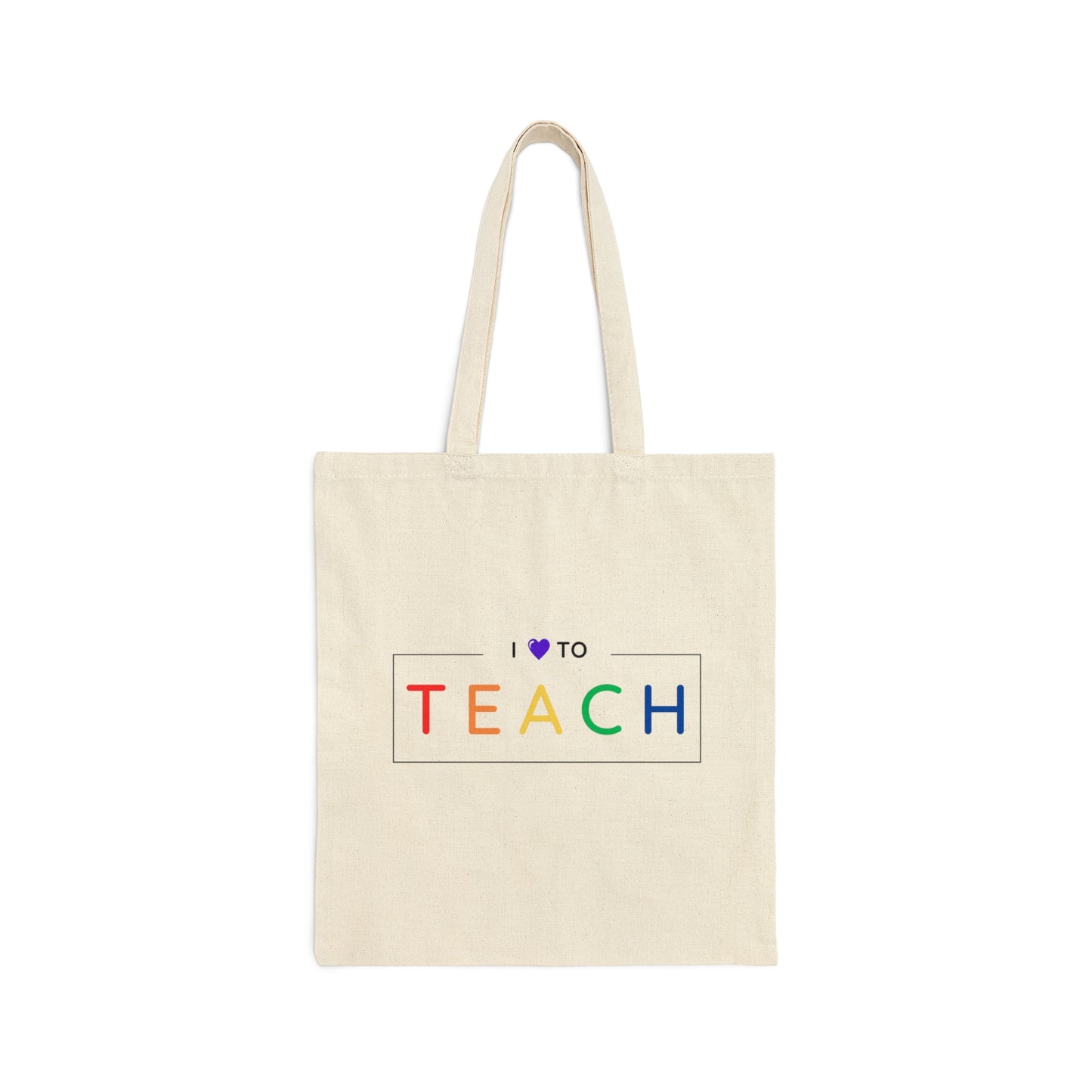 Teacher Tote Bag - I Love to Teach - Amor Amra