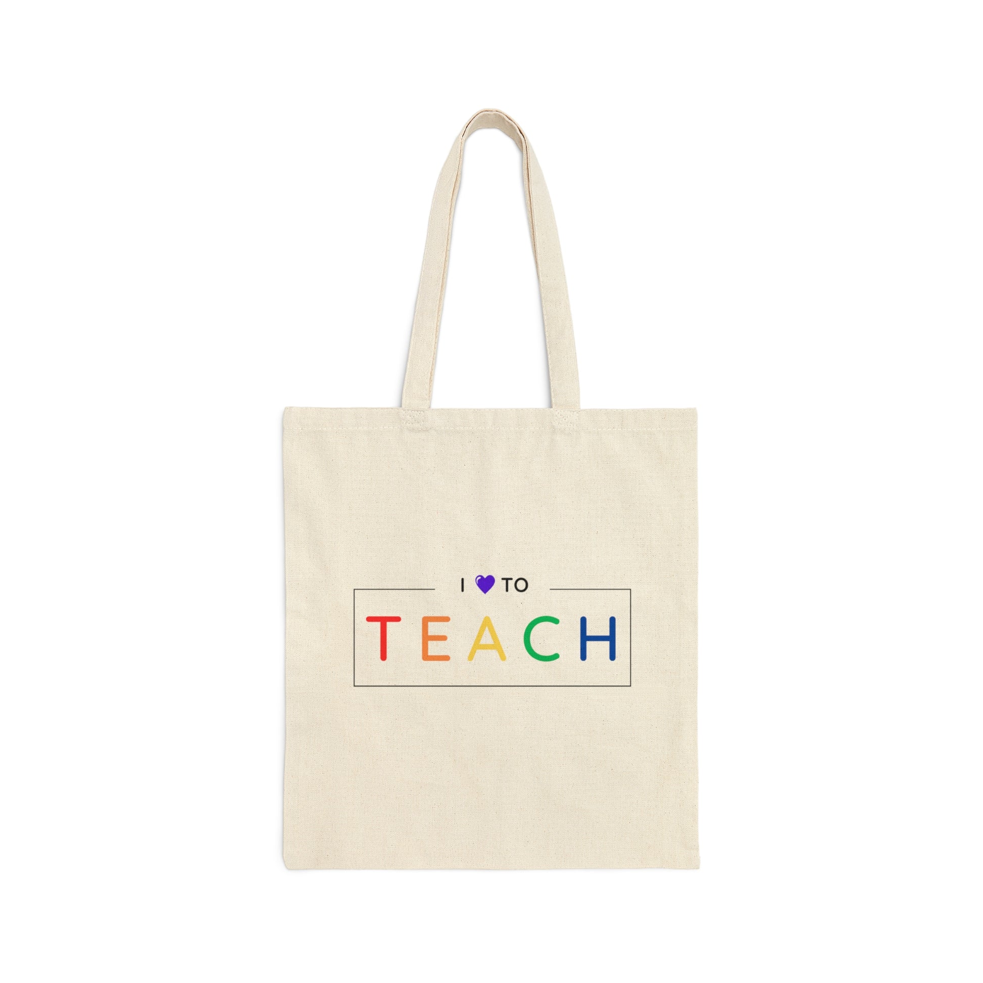 Teacher Tote Bag - I Love to Teach - Amor Amra