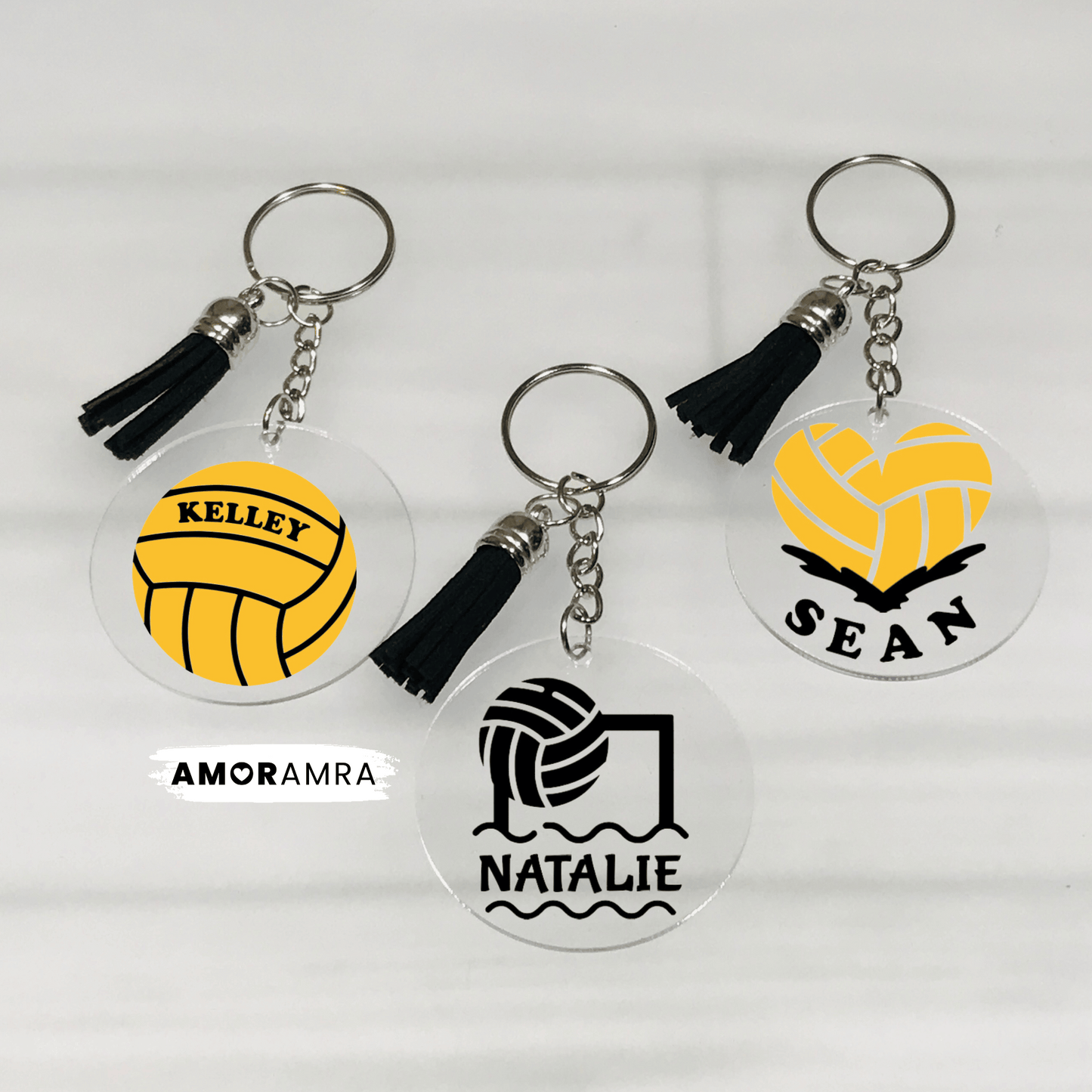 Personalized Water Polo Keychain