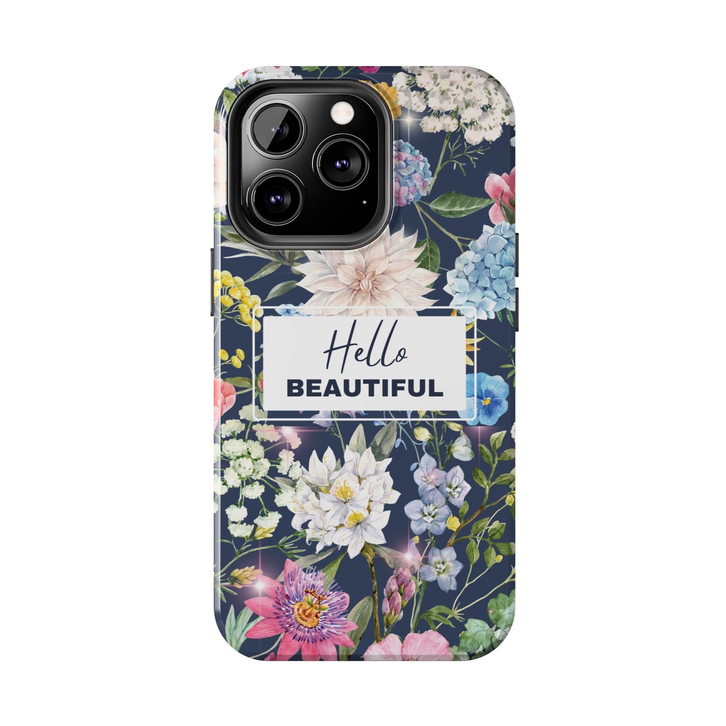 Floral Hello Beautiful iPhone Case