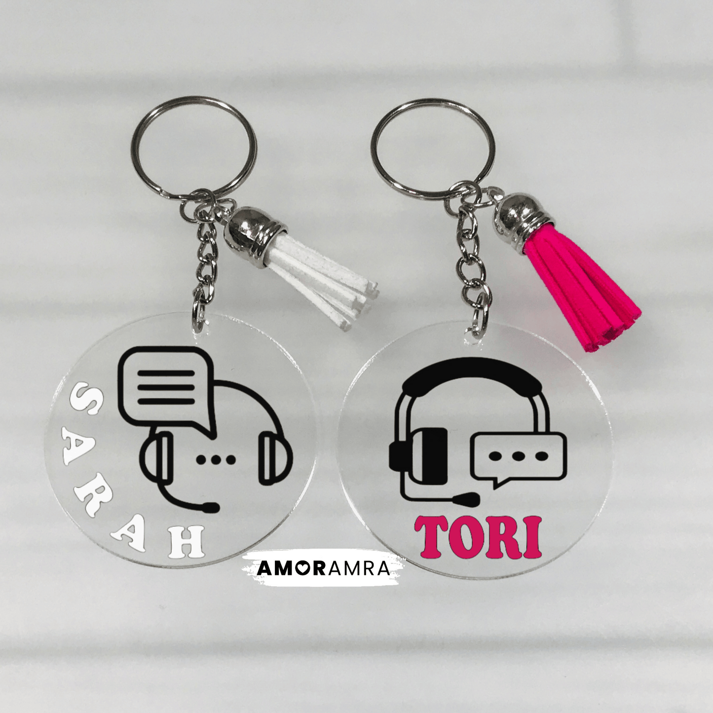 Personalized Customer Service Representative Keychain | CSR Gift