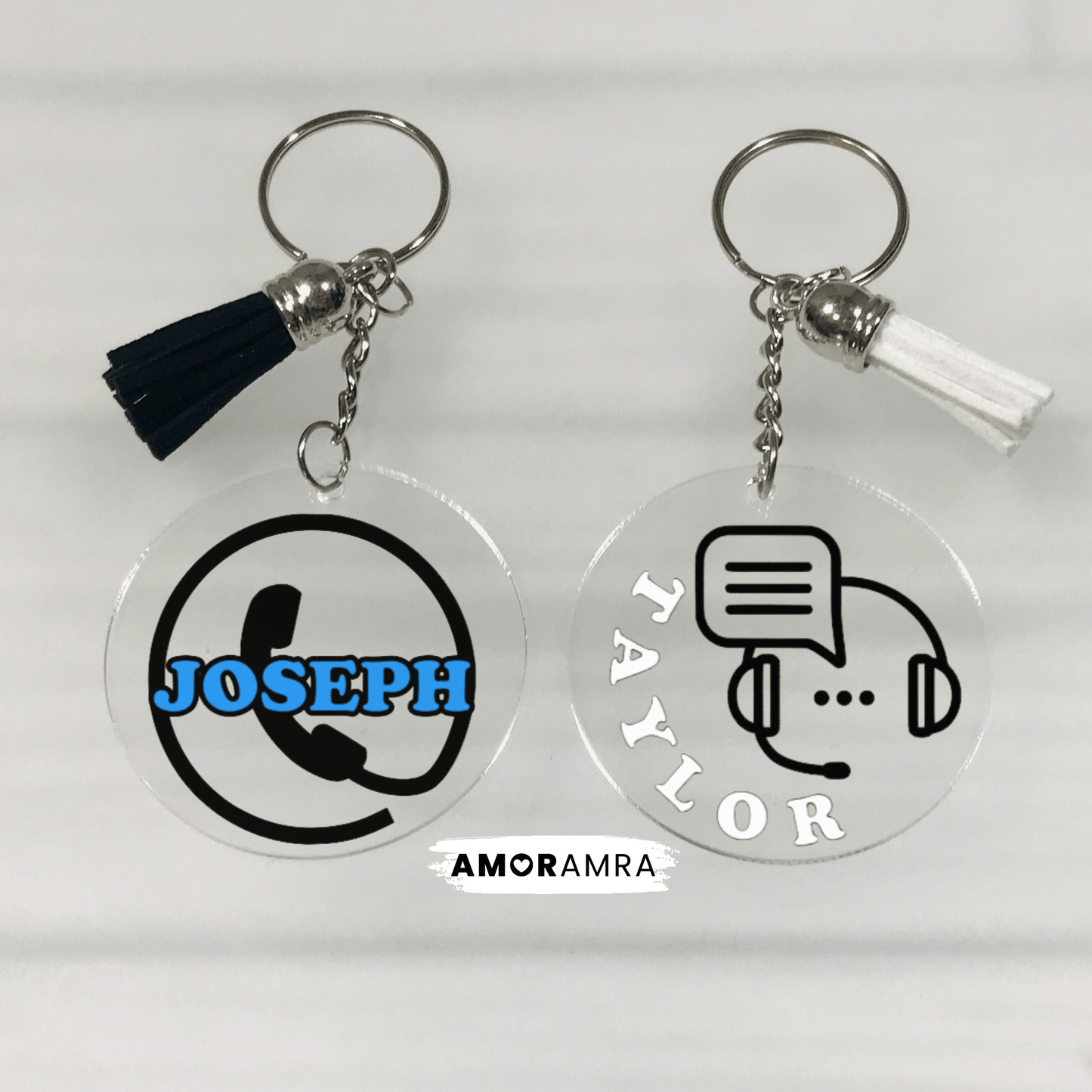 Personalized Customer Service Representative Keychain | CSR Gift