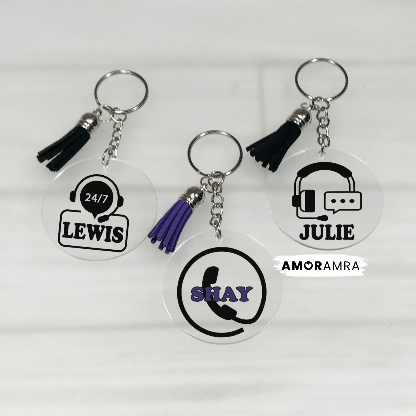 Personalized Customer Service Representative Keychain | CSR Gift