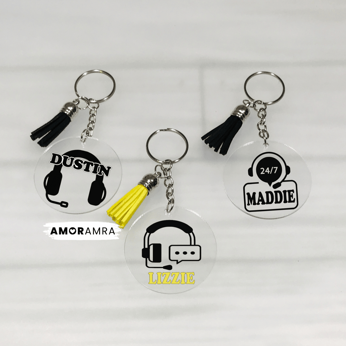 Personalized Customer Service Representative Keychain | CSR Gift