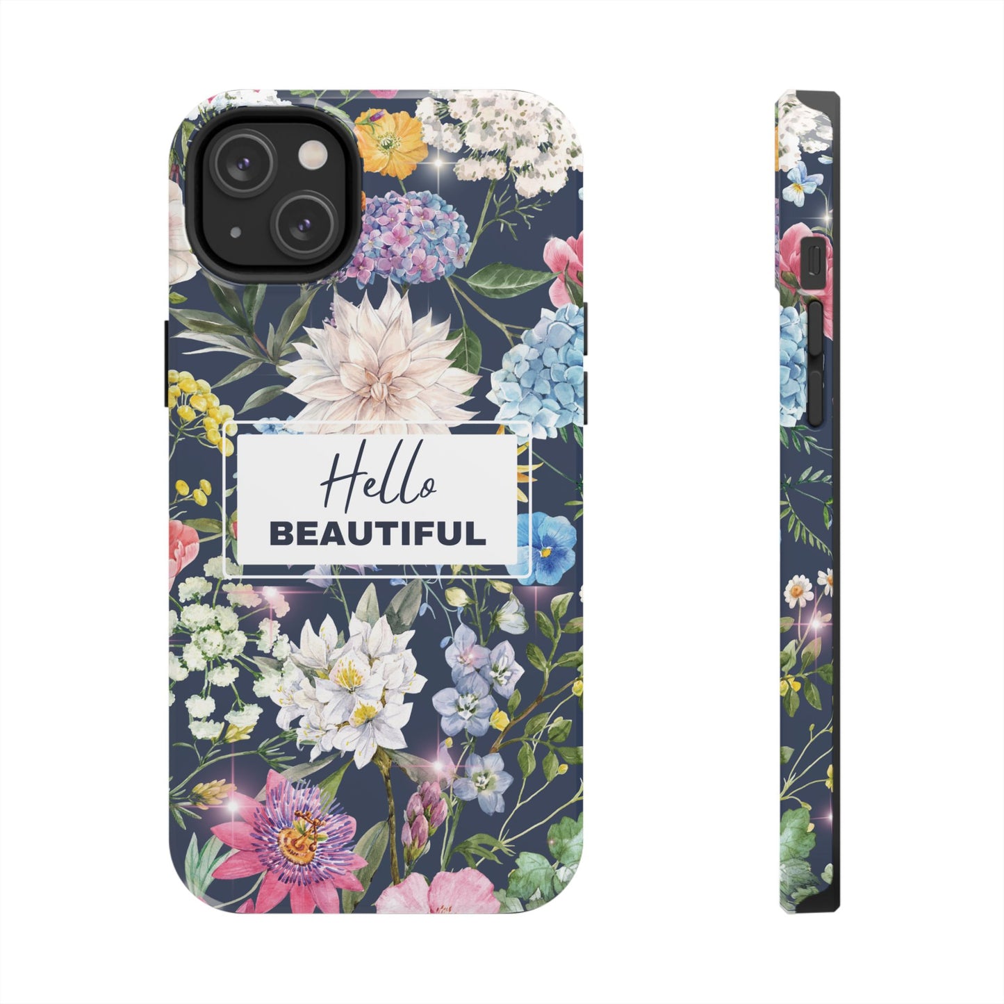 Floral Hello Beautiful iPhone Case