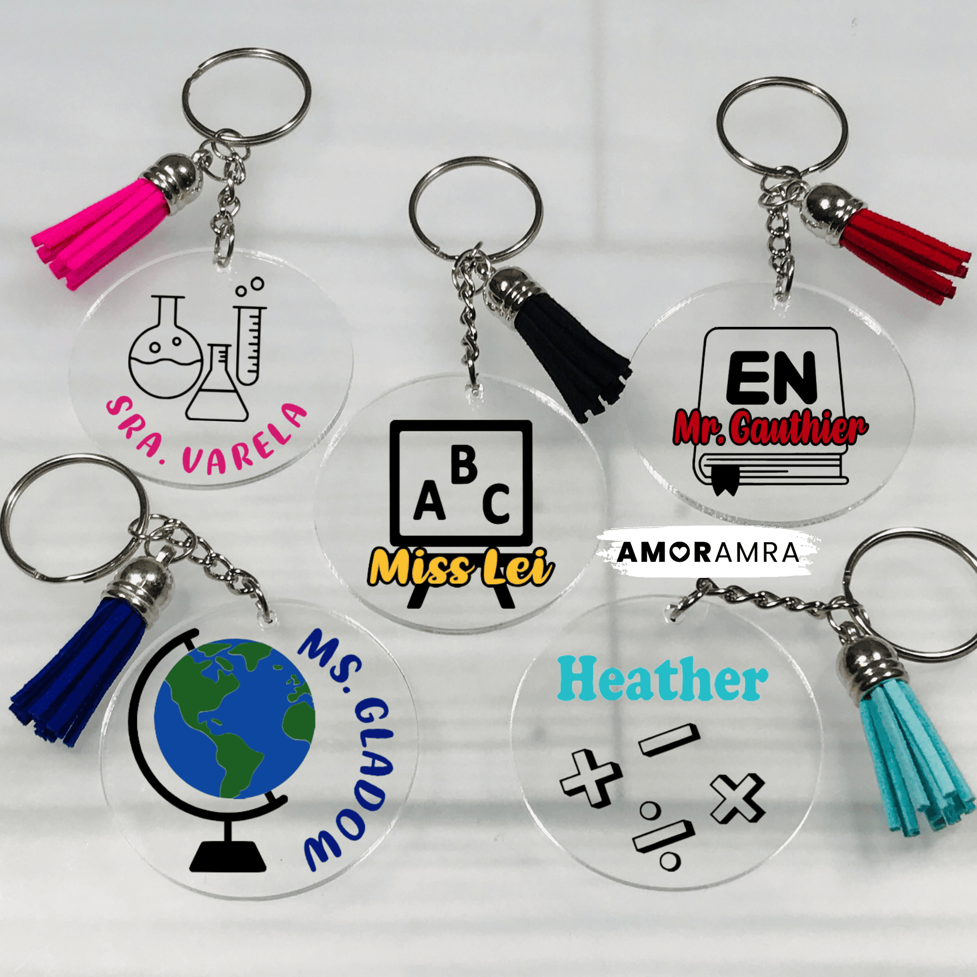 Personalized Teacher Keychain | History Teacher. Personalized Teacher Keychain, Math Teacher Science Teacher English Teacher History Teacher Music Teacher Gift, School Teacher Gift
