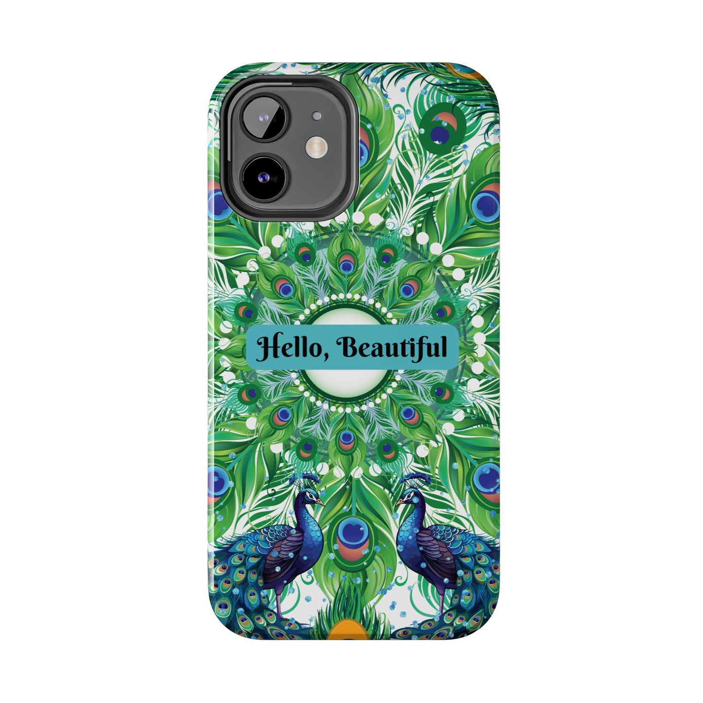 Hello, Beautiful Peacock iPhone Case
