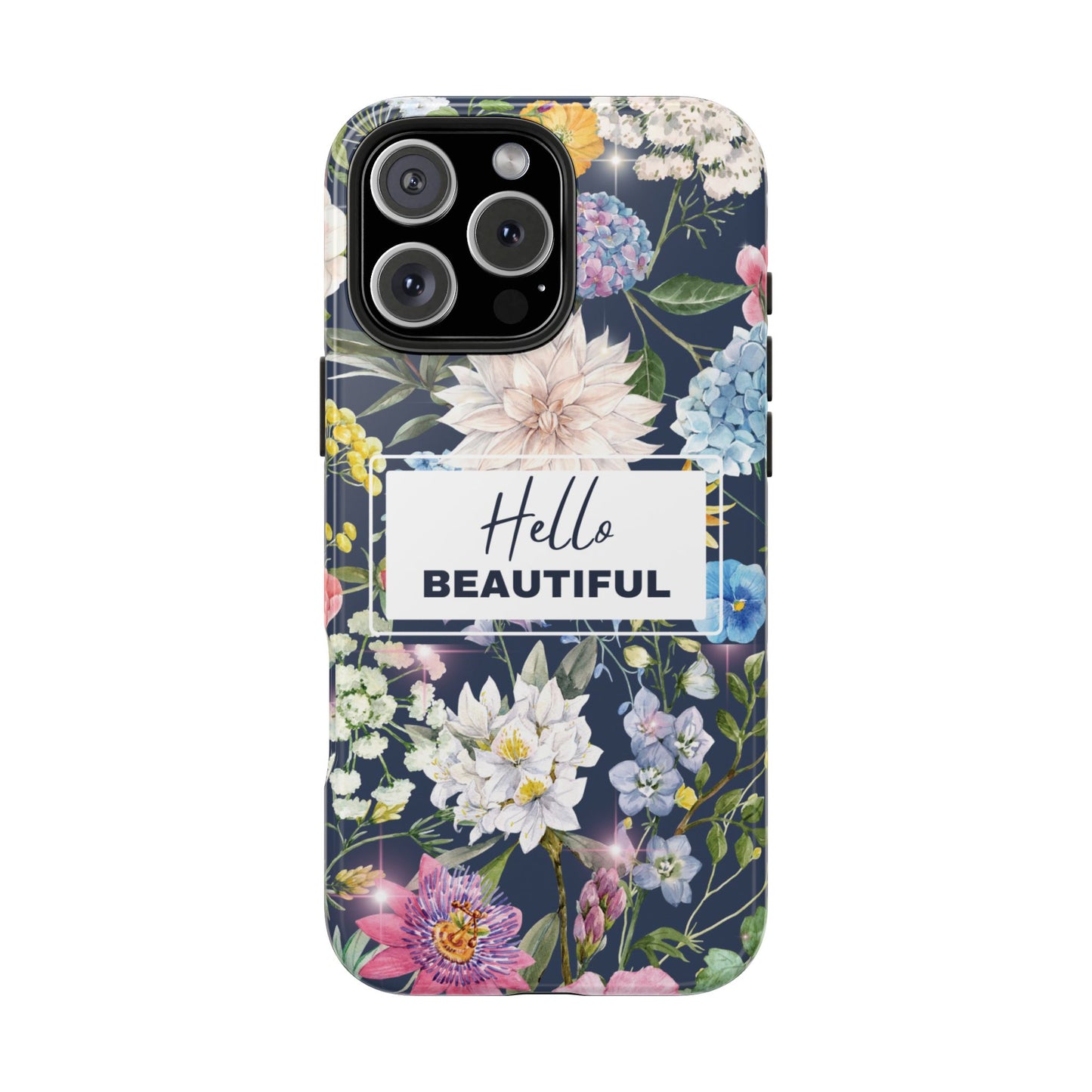 Floral Hello Beautiful iPhone Case