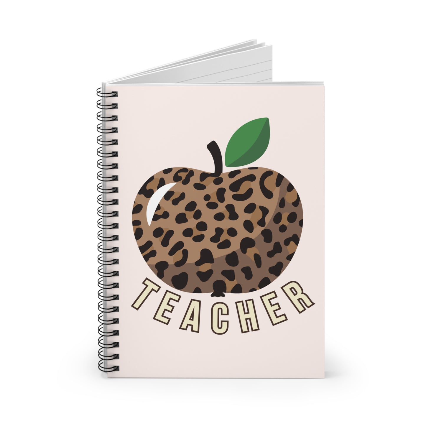 Cheetah Print Apple Notebook - Amor Amra