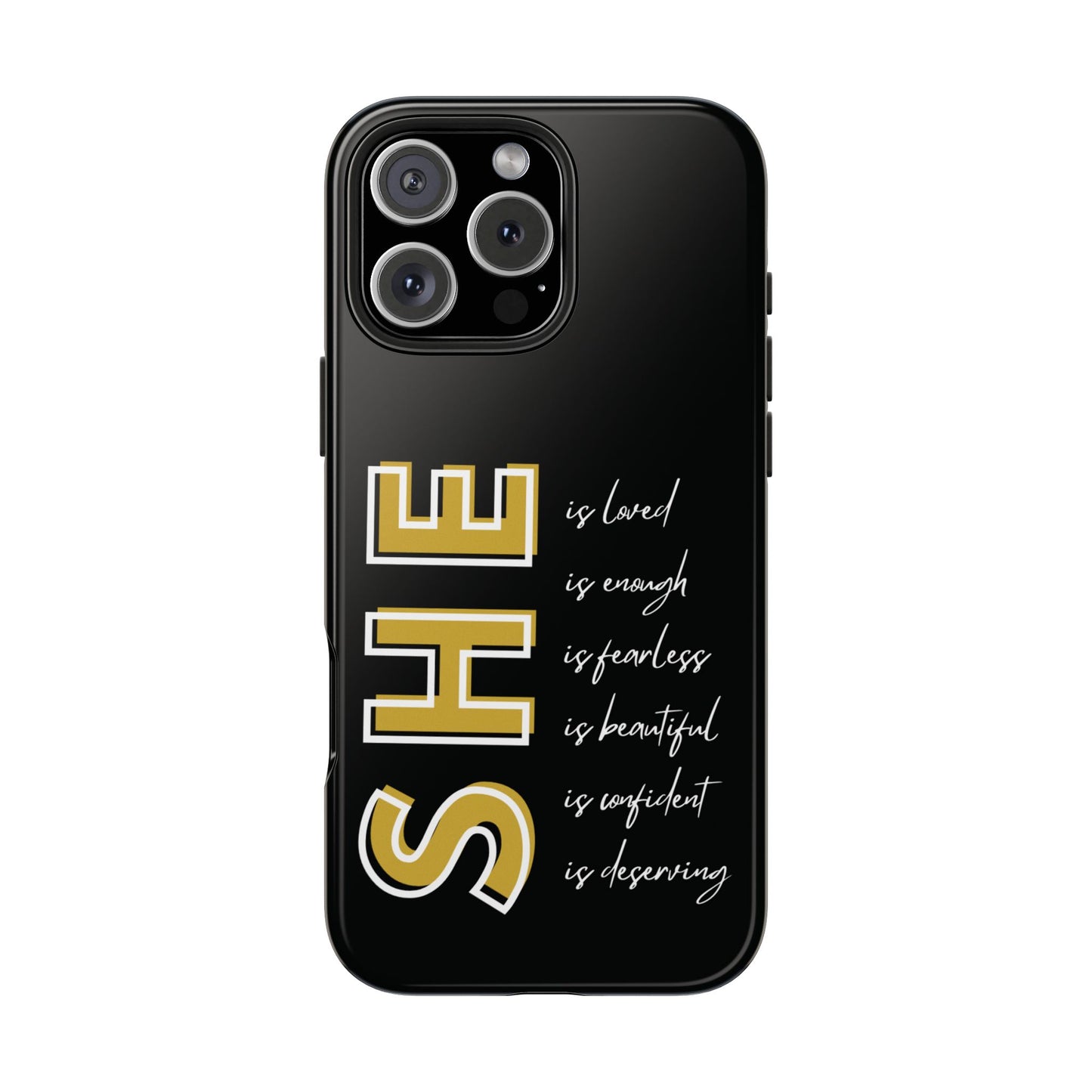 SHE Is Enough, Confident, Beautiful, Loved Phone Case