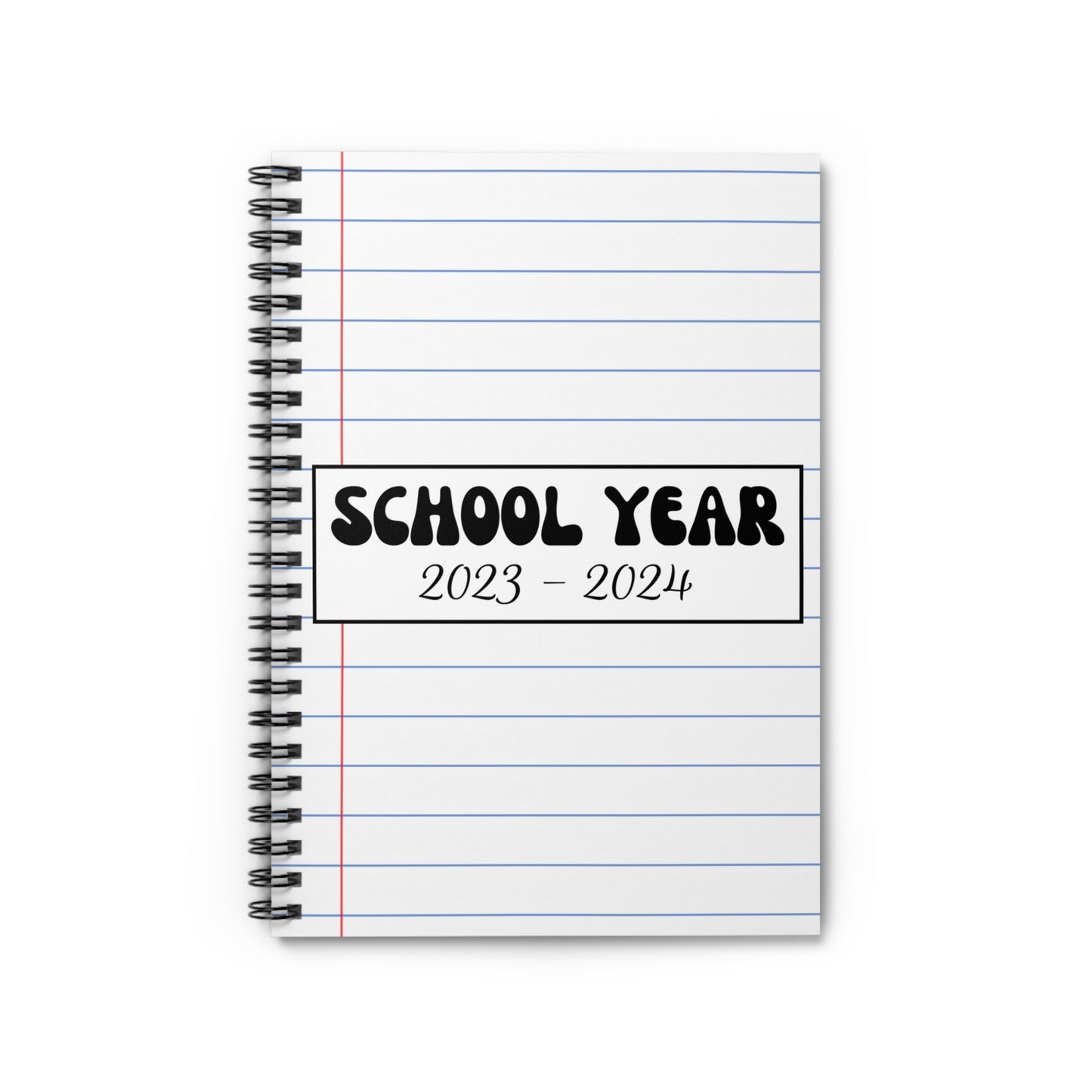 Notebook Paper Cover: School Year 2023-2024 Notebook - Amor Amra