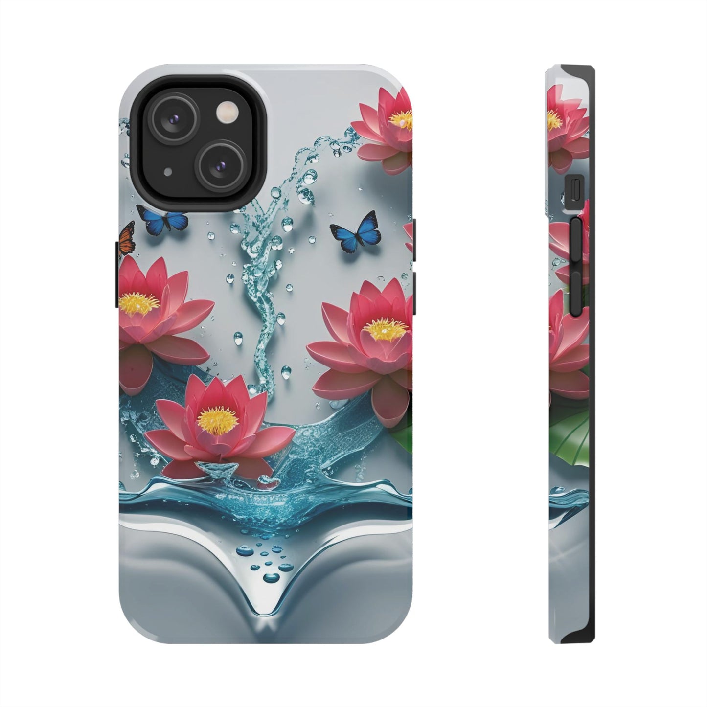 Pink Lotus Flower Splash iPhone Case