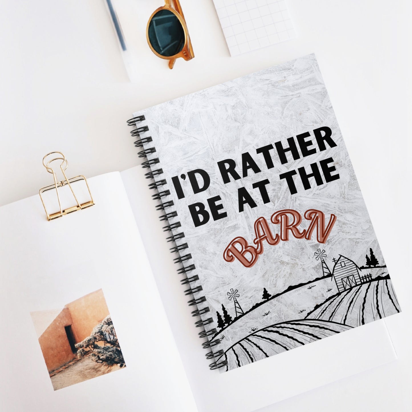 I'd Rather Be At The Barn Notebook - Amor Amra