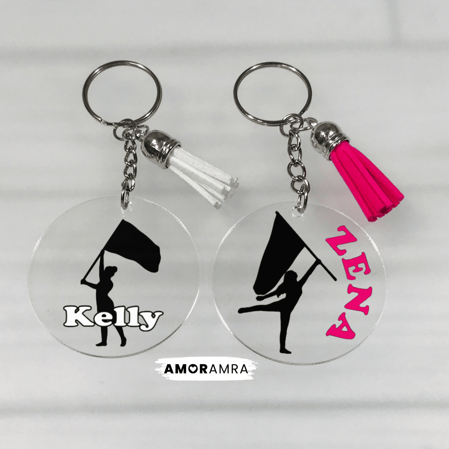 Personalized Color Guard Keychain