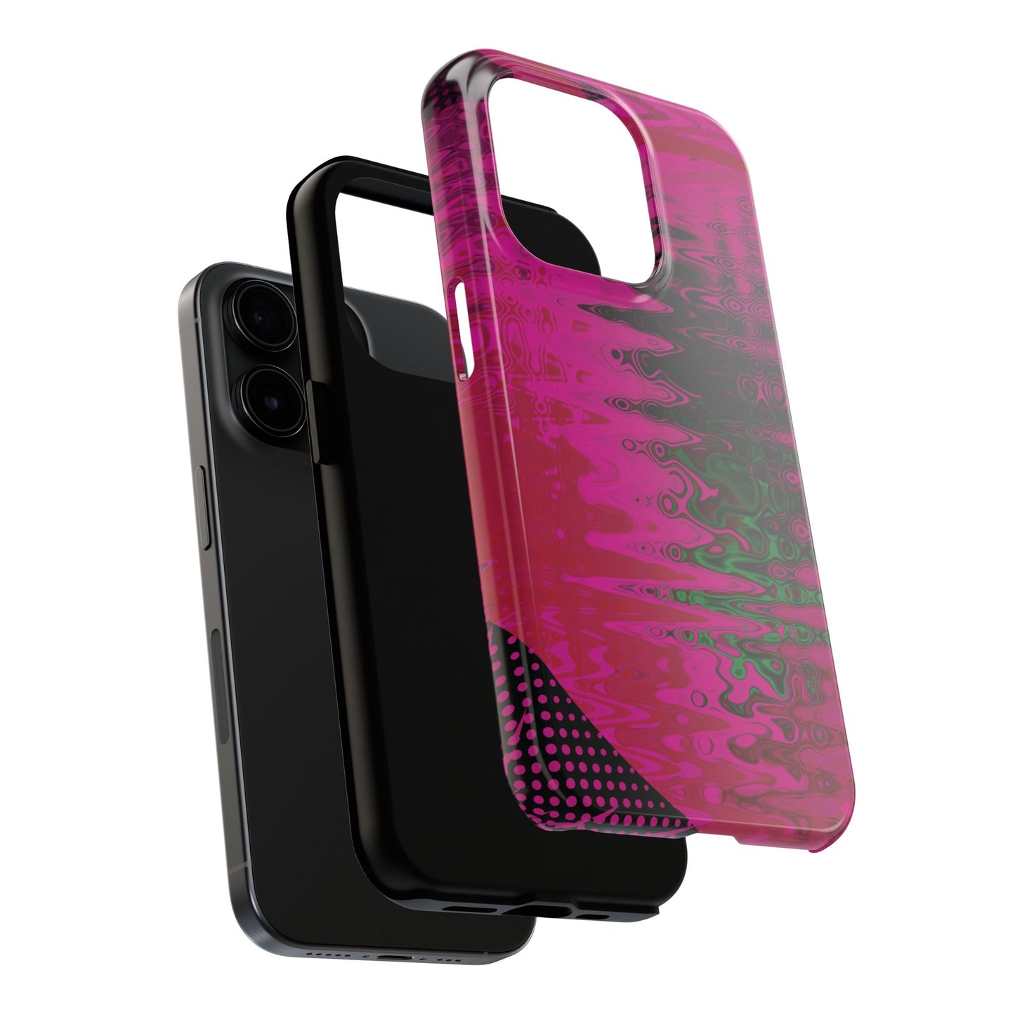 Vibrant Abstract Pink iPhone Case