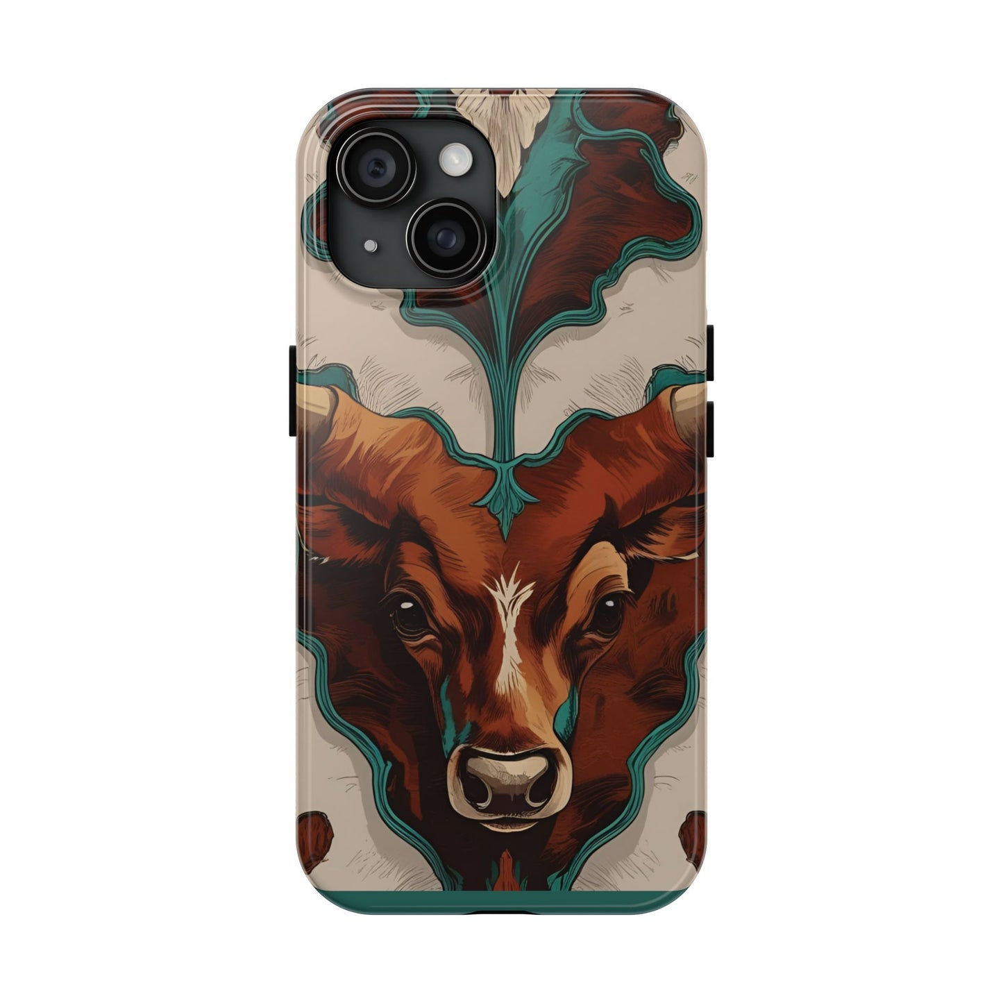 Western Longhorn Bull Phone Case
