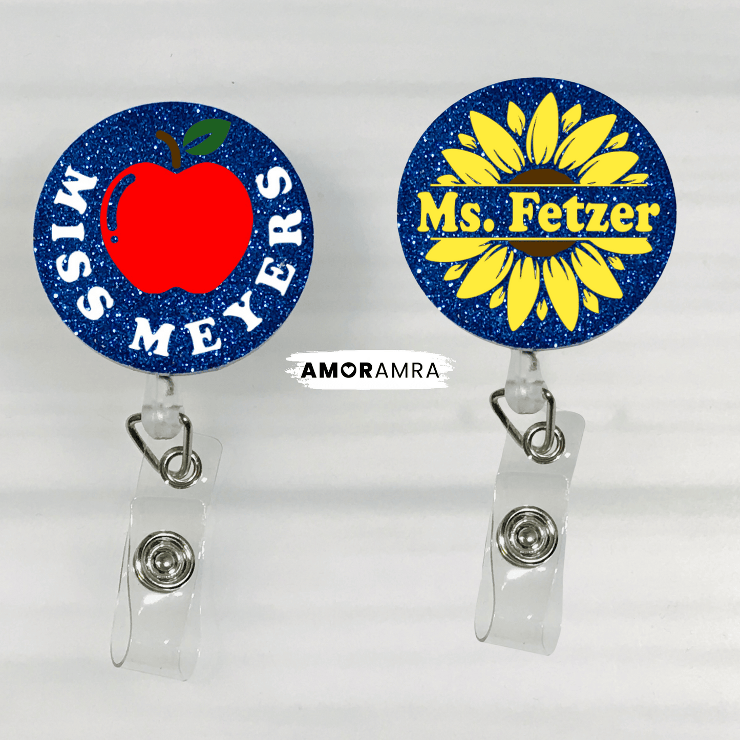 Personalized Teacher Retractable Badge Reel