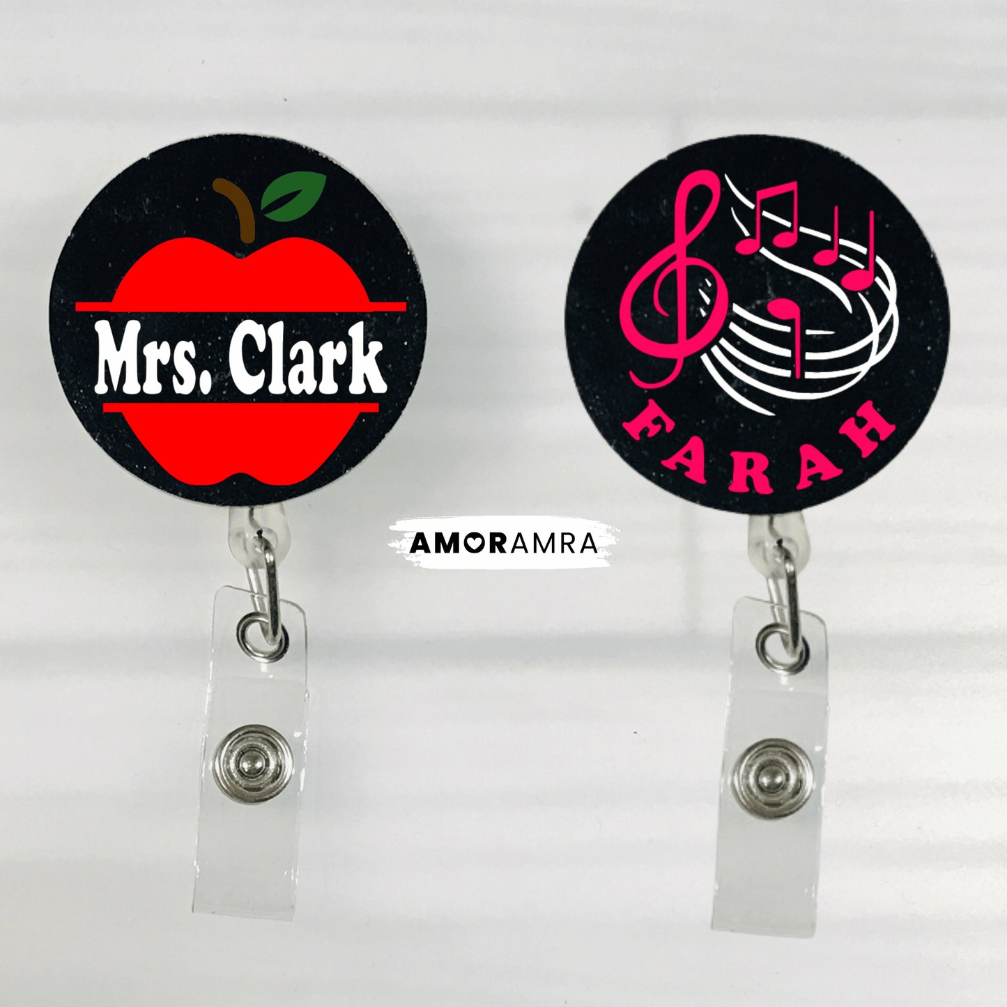 Personalized Teacher Retractable Badge Reel