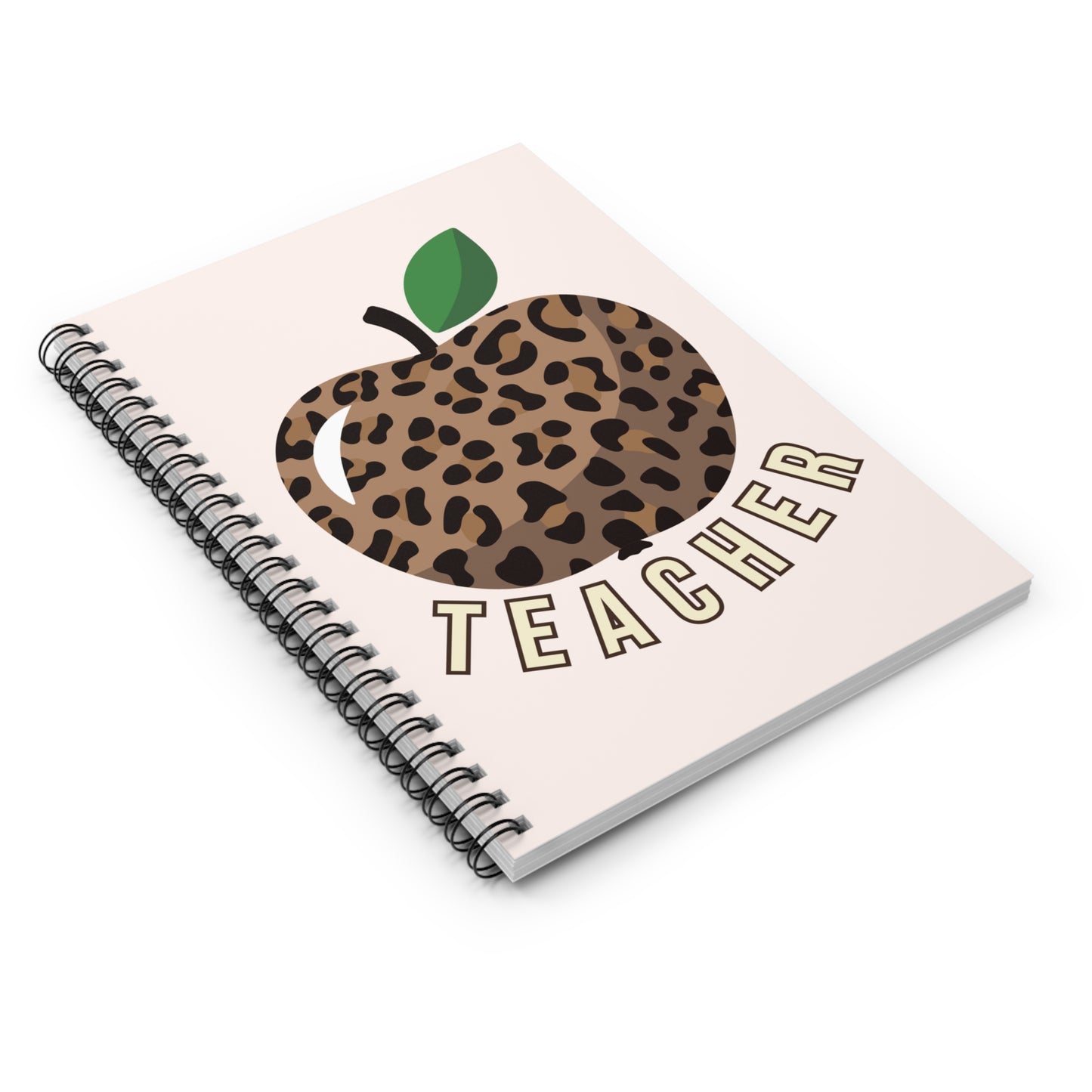 Cheetah Print Apple Notebook - Amor Amra
