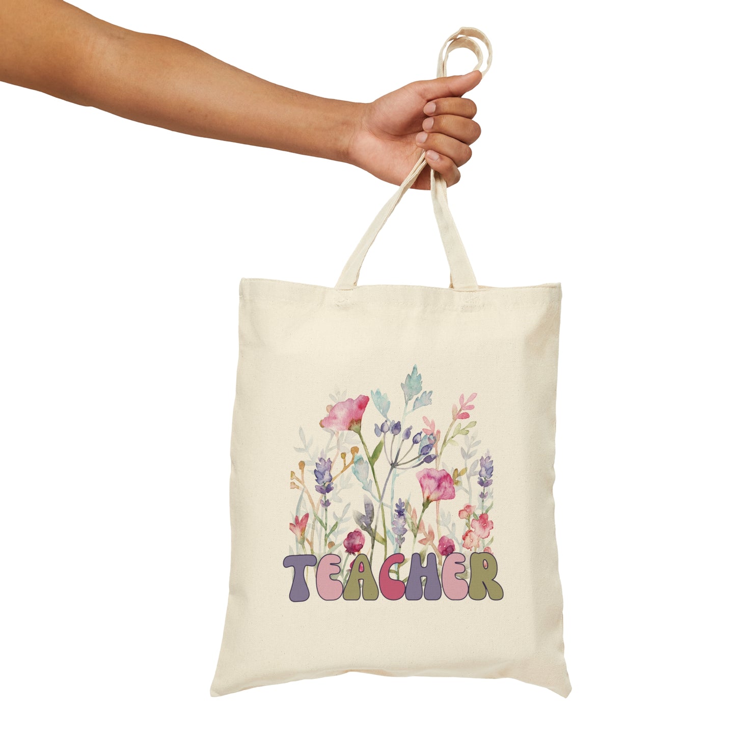 Teacher Tote Bag - Floral Teacher - Amor Amra