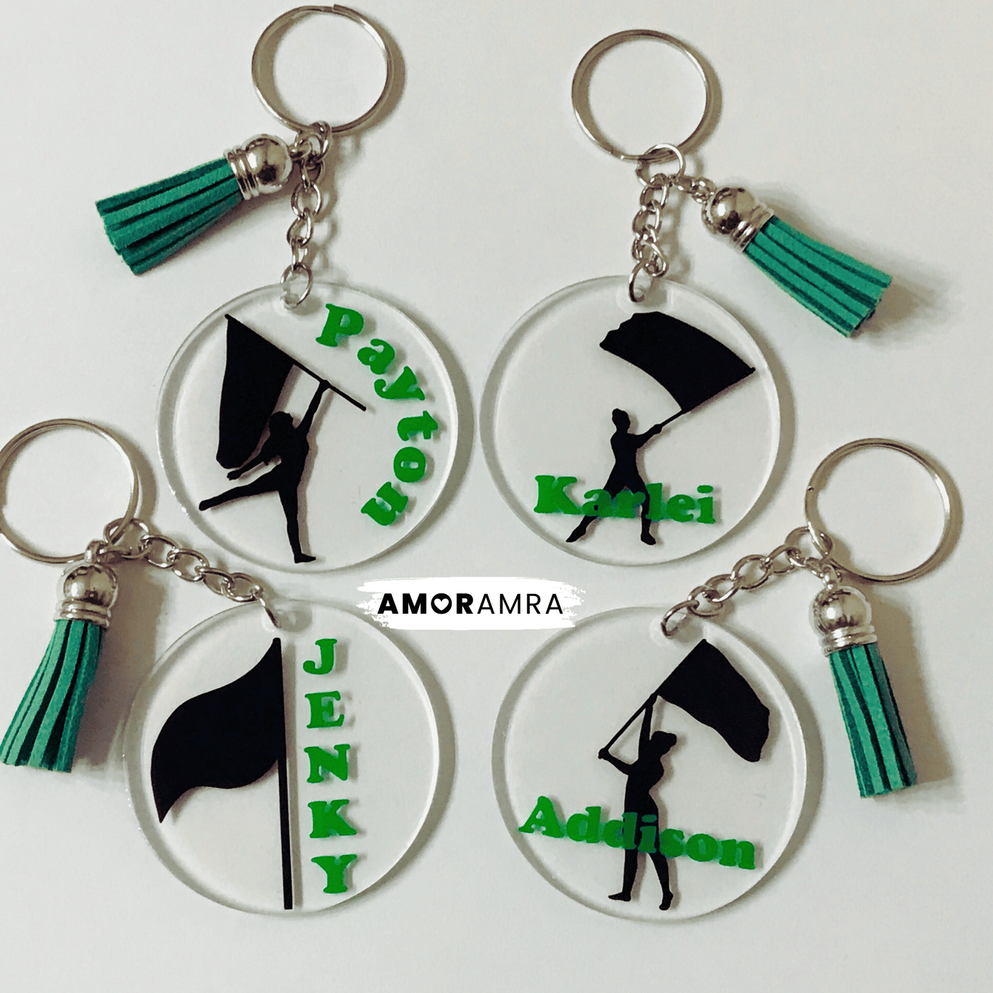 Personalized Color Guard Keychain