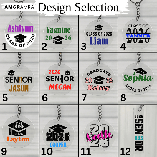 2026 Graduation Keychain | Class of 2026 - Amor Amra