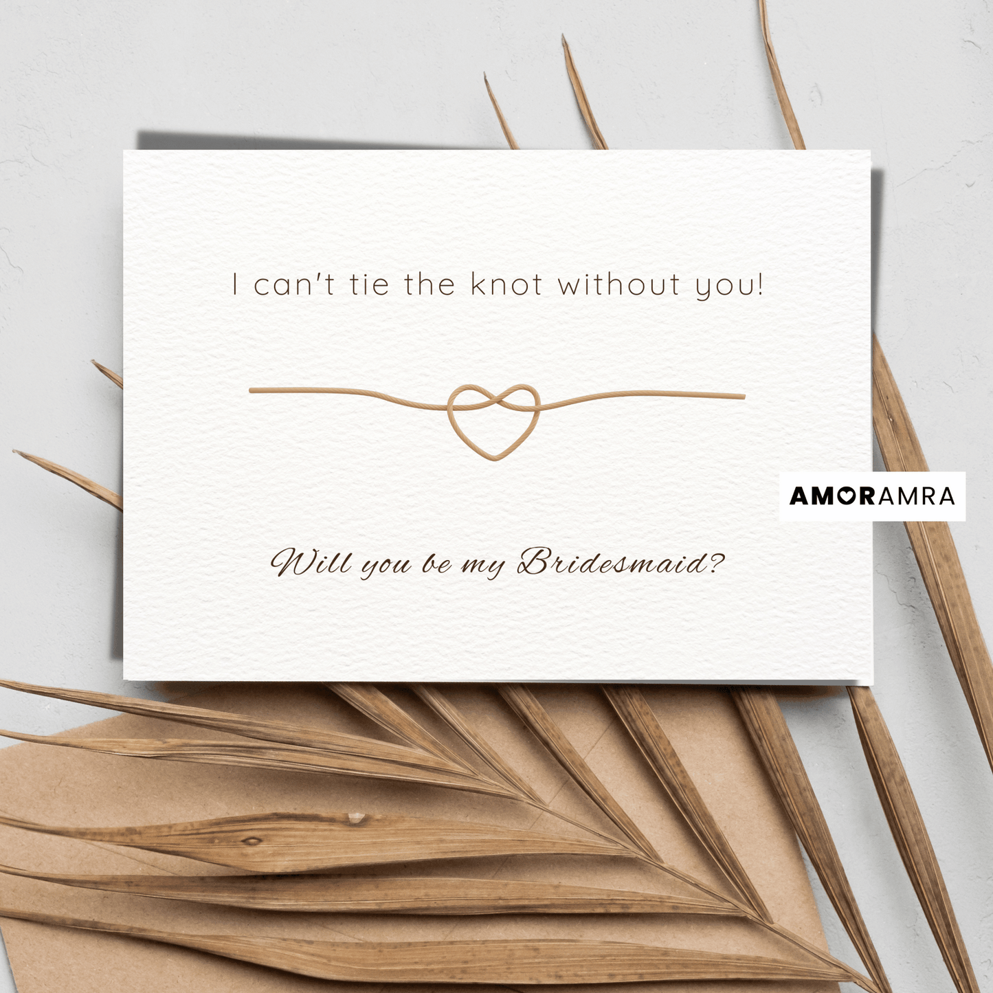 Printable Bridesmaid Proposal | Bride Squad Knot - Amor Amra