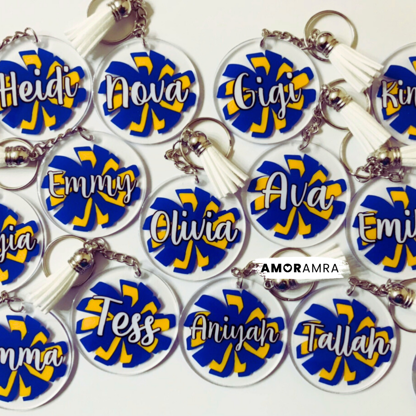 Personalized Cheerleader Keychain | Dance Team - Amor Amra