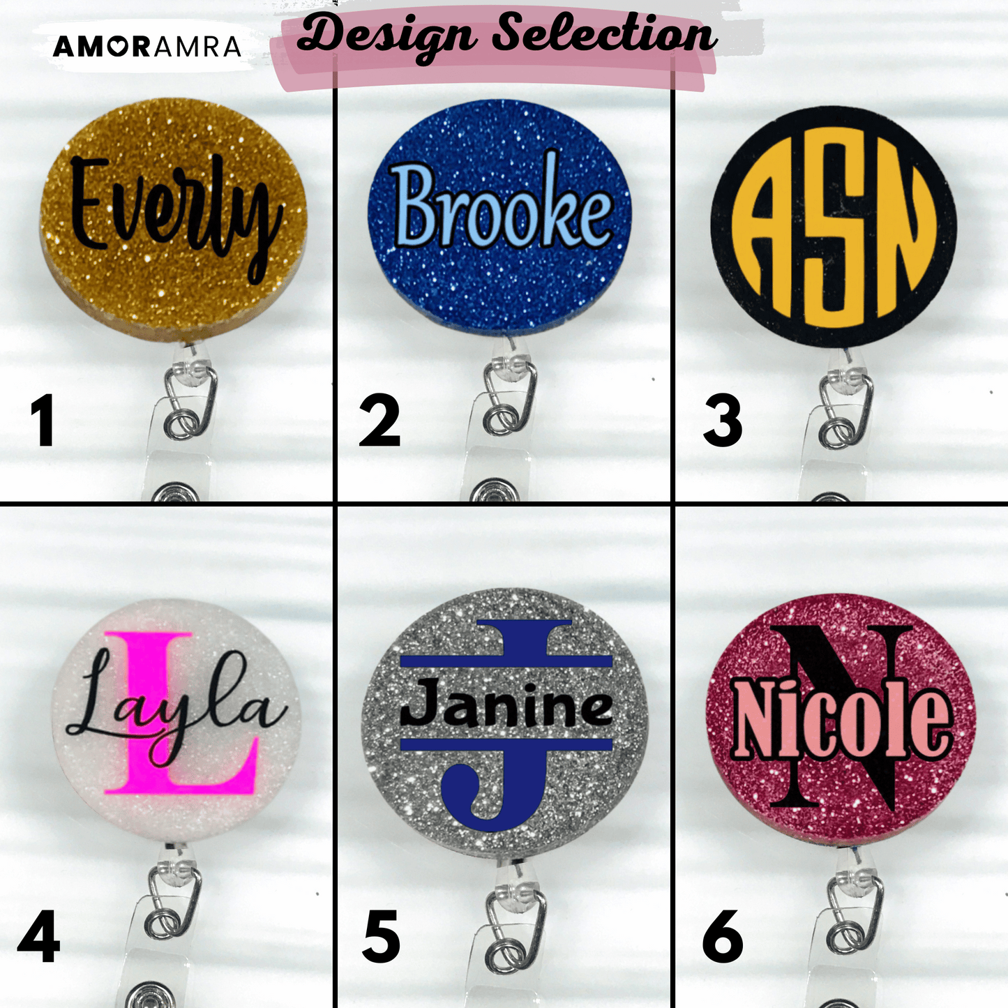 Personalized Name Badge Reel