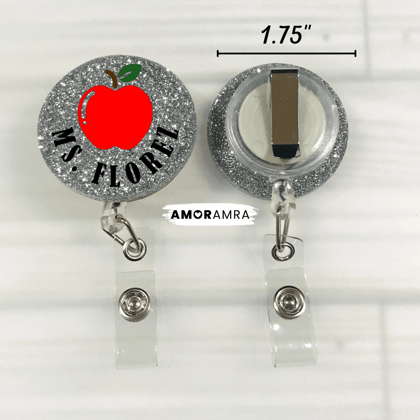 Personalized Teacher Retractable Badge Reel