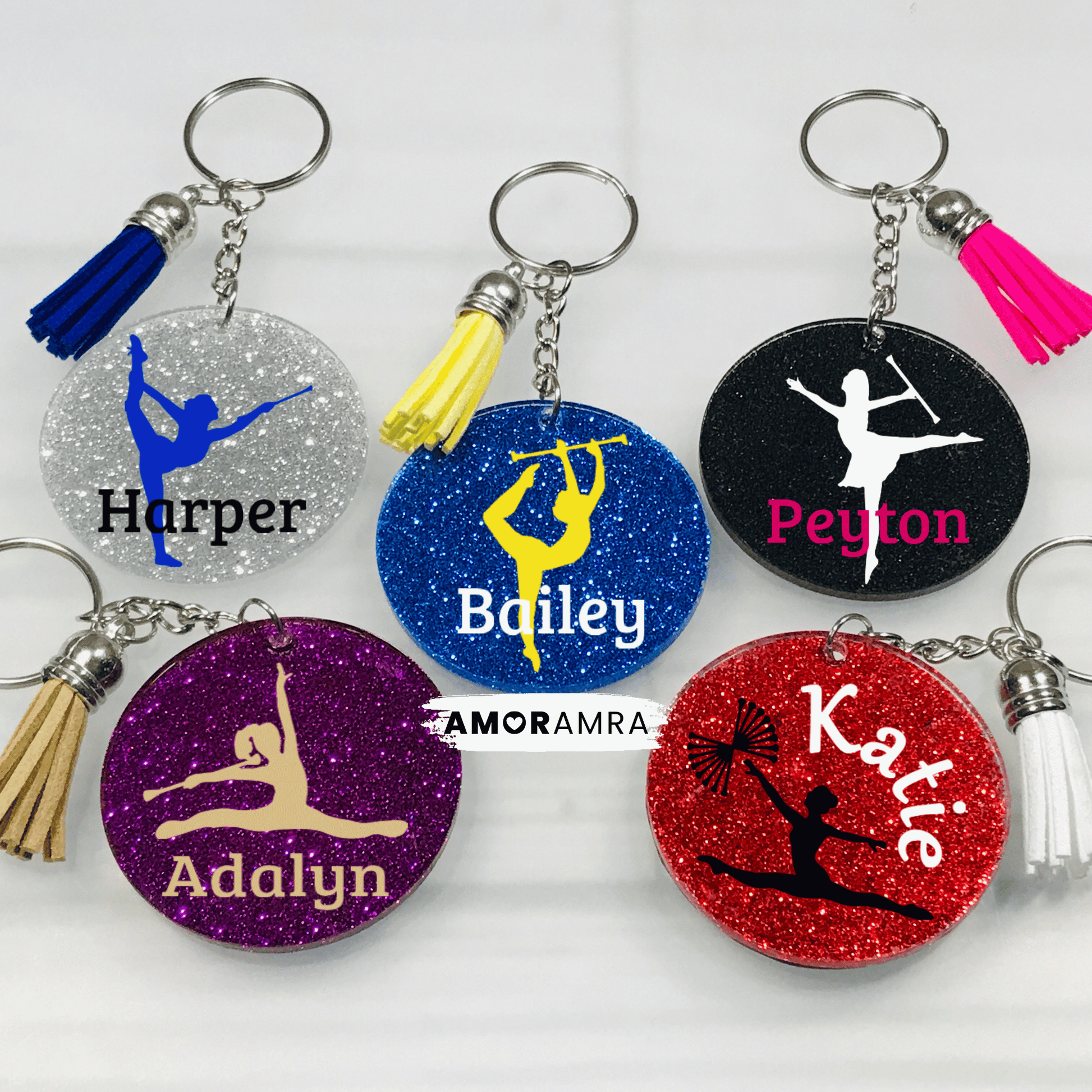 Personalized Baton Keychains, Baton Twirler Keychain, Baton Bag Tag, Majorette Keychain, Baton Gift, Majorette Bag Tag, Dance Baton Keychain