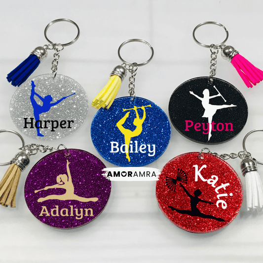 Personalized Baton Keychains, Baton Twirler Keychain, Baton Bag Tag, Majorette Keychain, Baton Gift, Majorette Bag Tag, Dance Baton Keychain