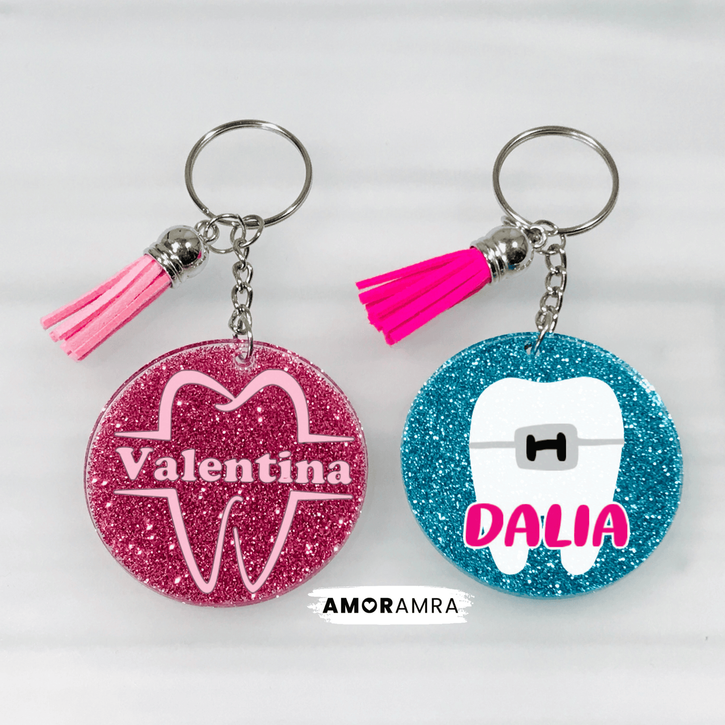 Glitter Dentist Keychain | Orthodontist Gift
