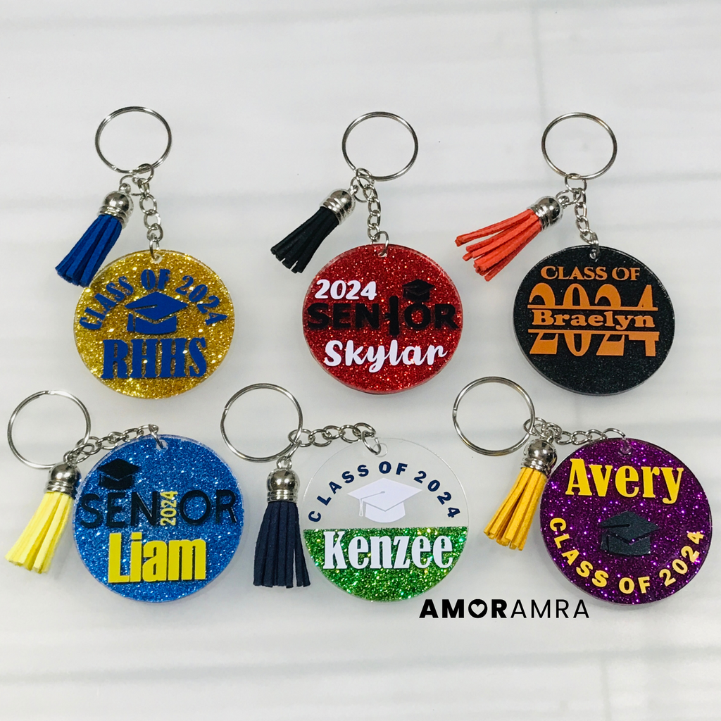VALICLUD 8 Pcs Key Chain Keychain for Keys Graduate Gifts Graduation Party  Favors Supplies Thank You Gift Keychain Thank You Keychain Key Ring Durable