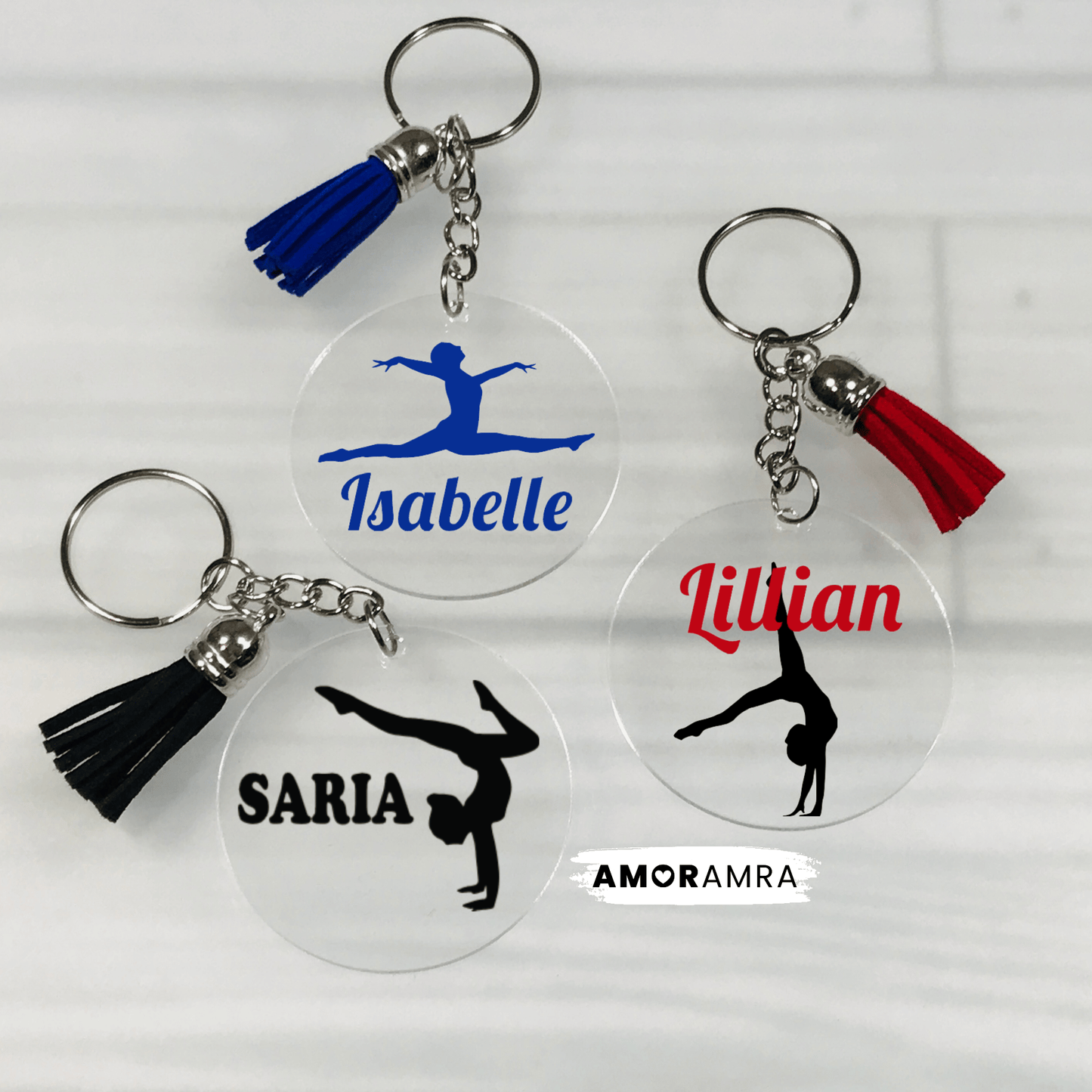 Personalized Gymnast Keychains | Gymnastics Gift