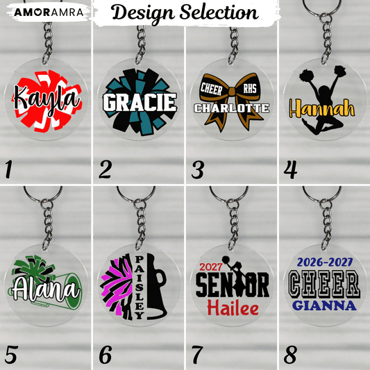 Personalized Cheerleader Keychain | Cheer Gifts