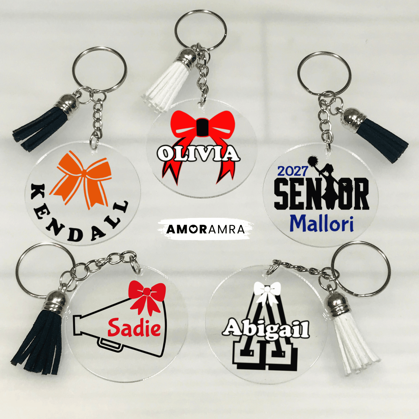 Personalized Cheerleader Keychain | Cheer Gifts