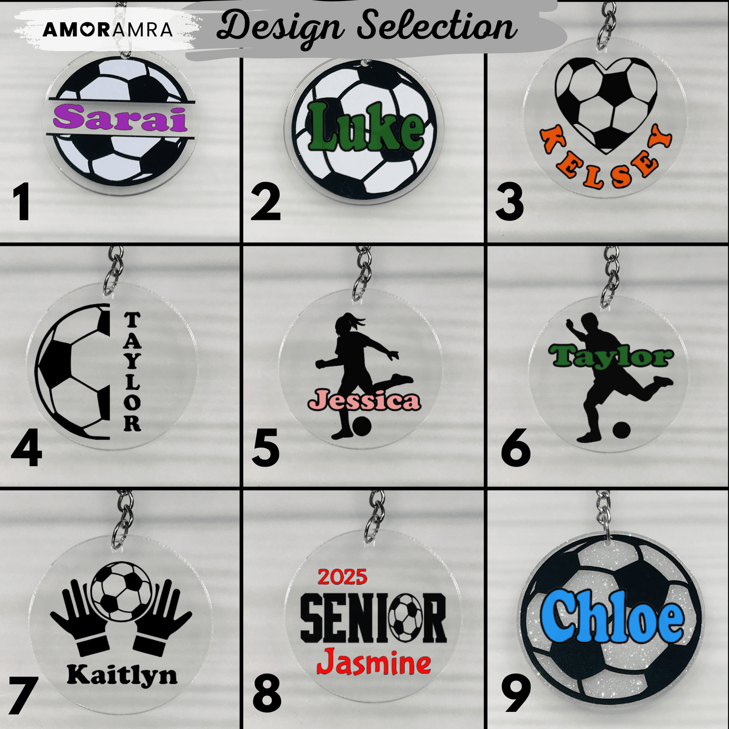 Personalized Soccer Keychain | Fútbol Gift