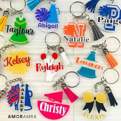 Personalized Cheerleader Keychain | Dance Team - Amor Amra