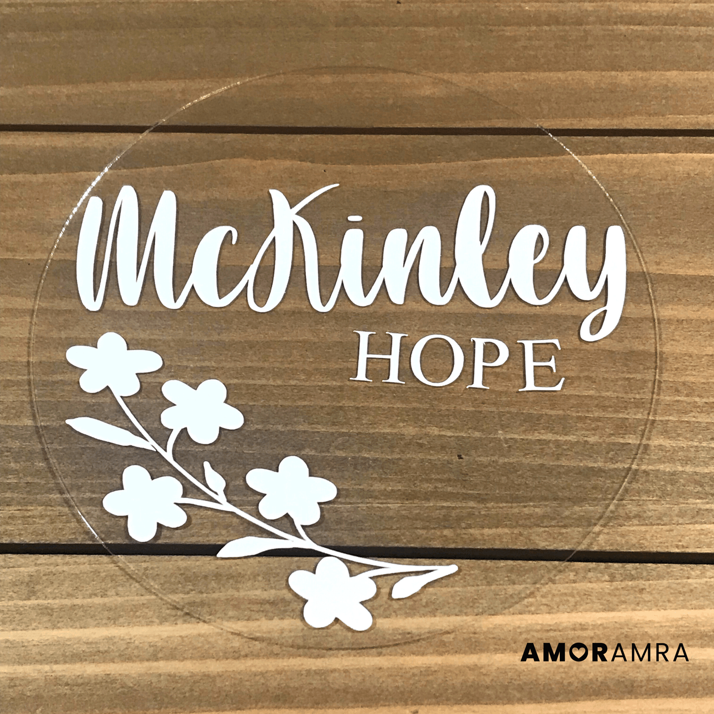 Personalized Name Sign | Flowers - Amor Amra