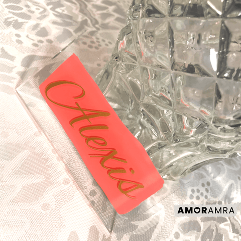 Personalized Acrylic Place Cards - Rectangle - Amor Amra