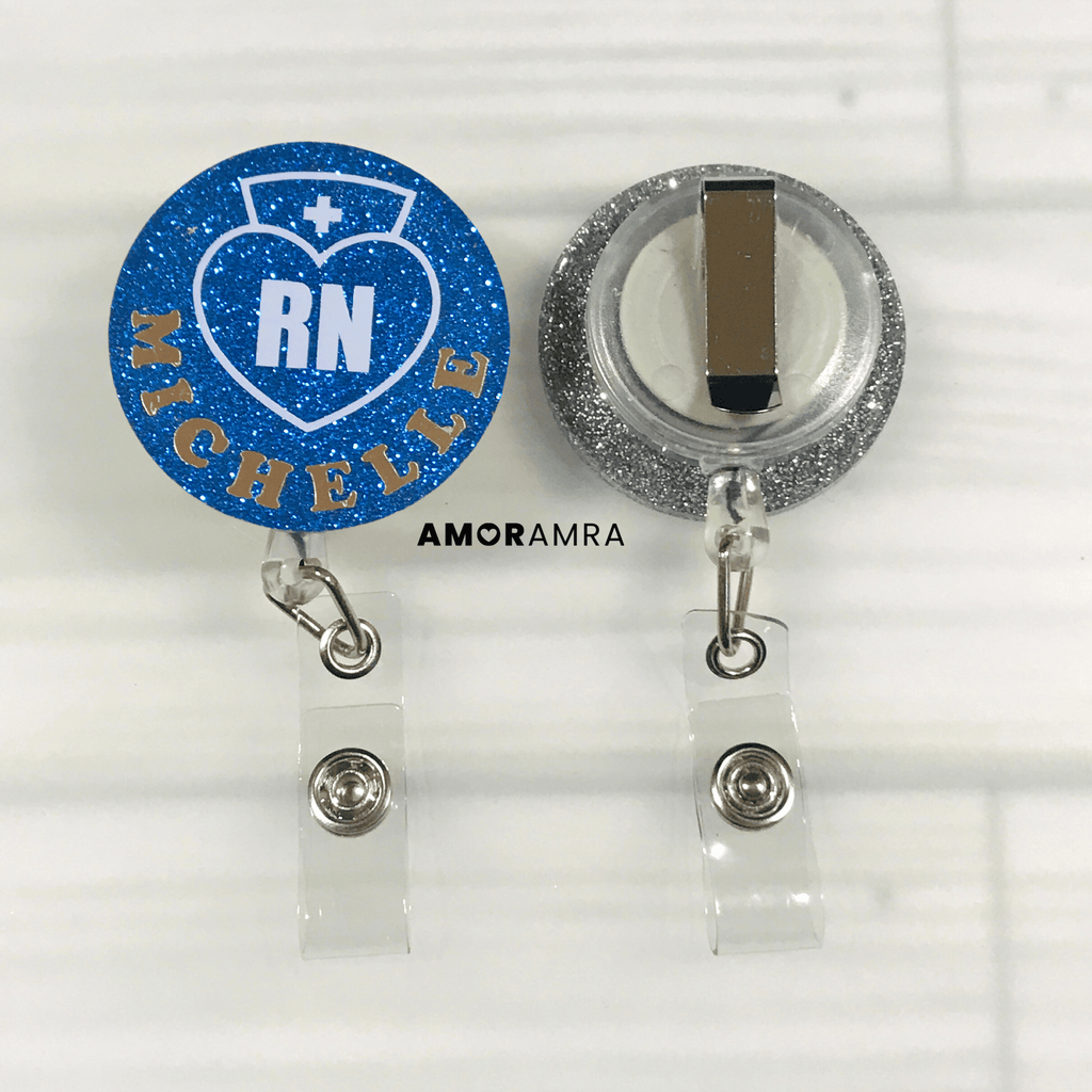  Custom Cute Name Retractable Badge Reel RN CNA LPN