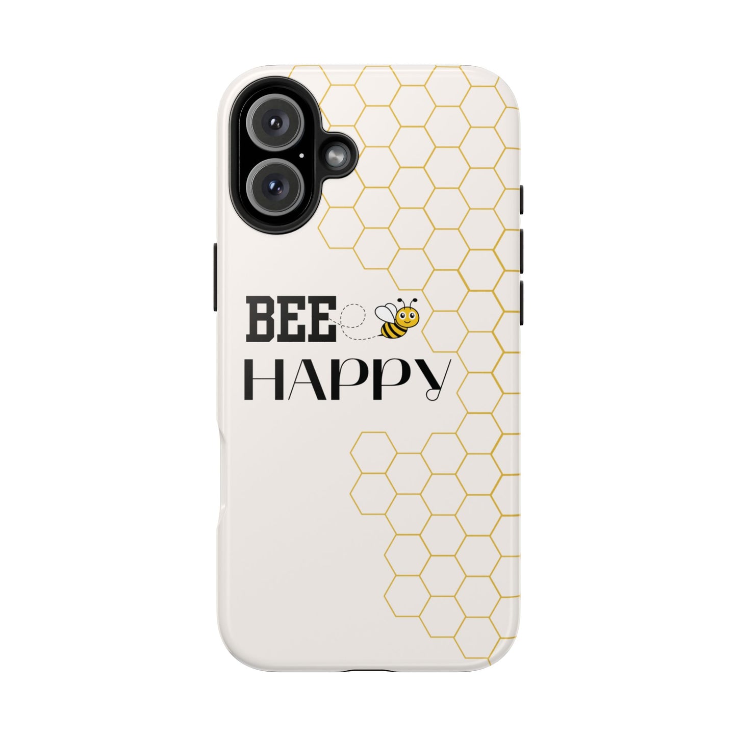 Bumblebee Honeycomb Bee Happy iPhone Case