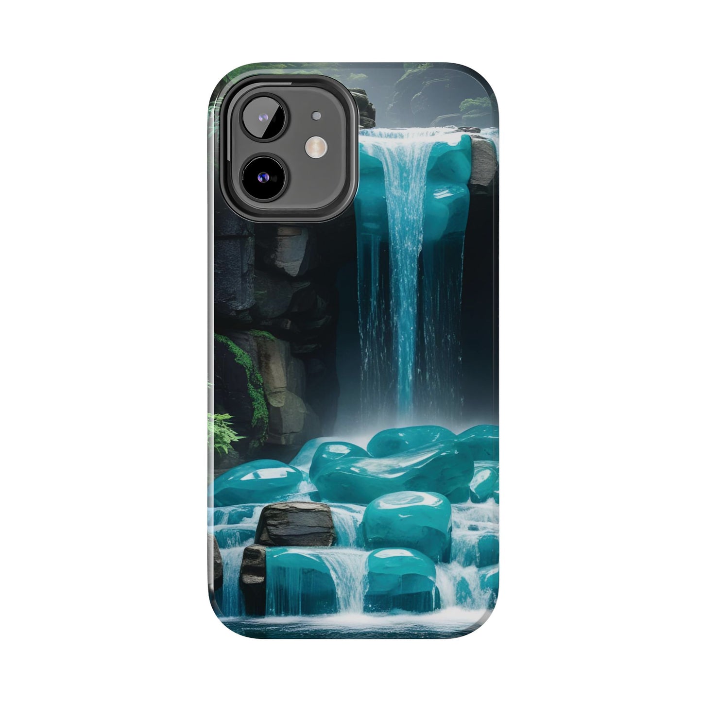 Turquoise Gemstone Waterfall Phone Case