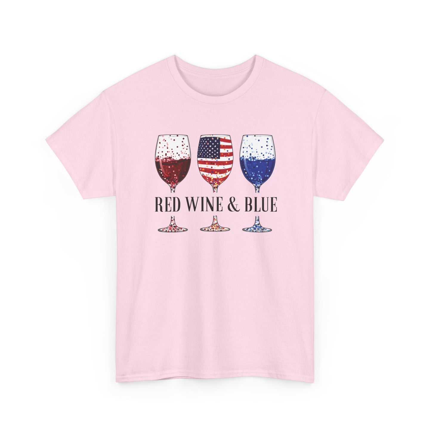 Red Wine and Blue Shirt | 4th of July Tee - Amor Amra