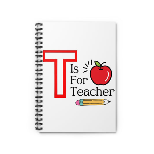 T is For Teacher Notebook - Amor Amra